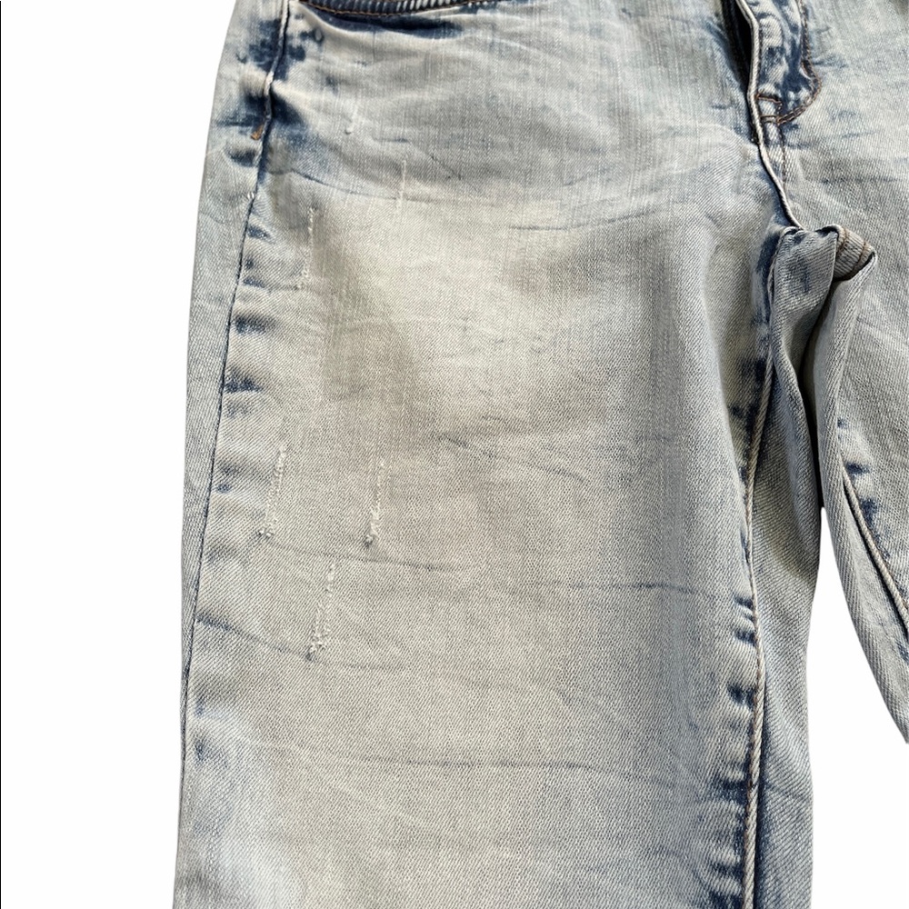William Rast Ice Washed Fringed Hem Jeans - Picture 4 of 11